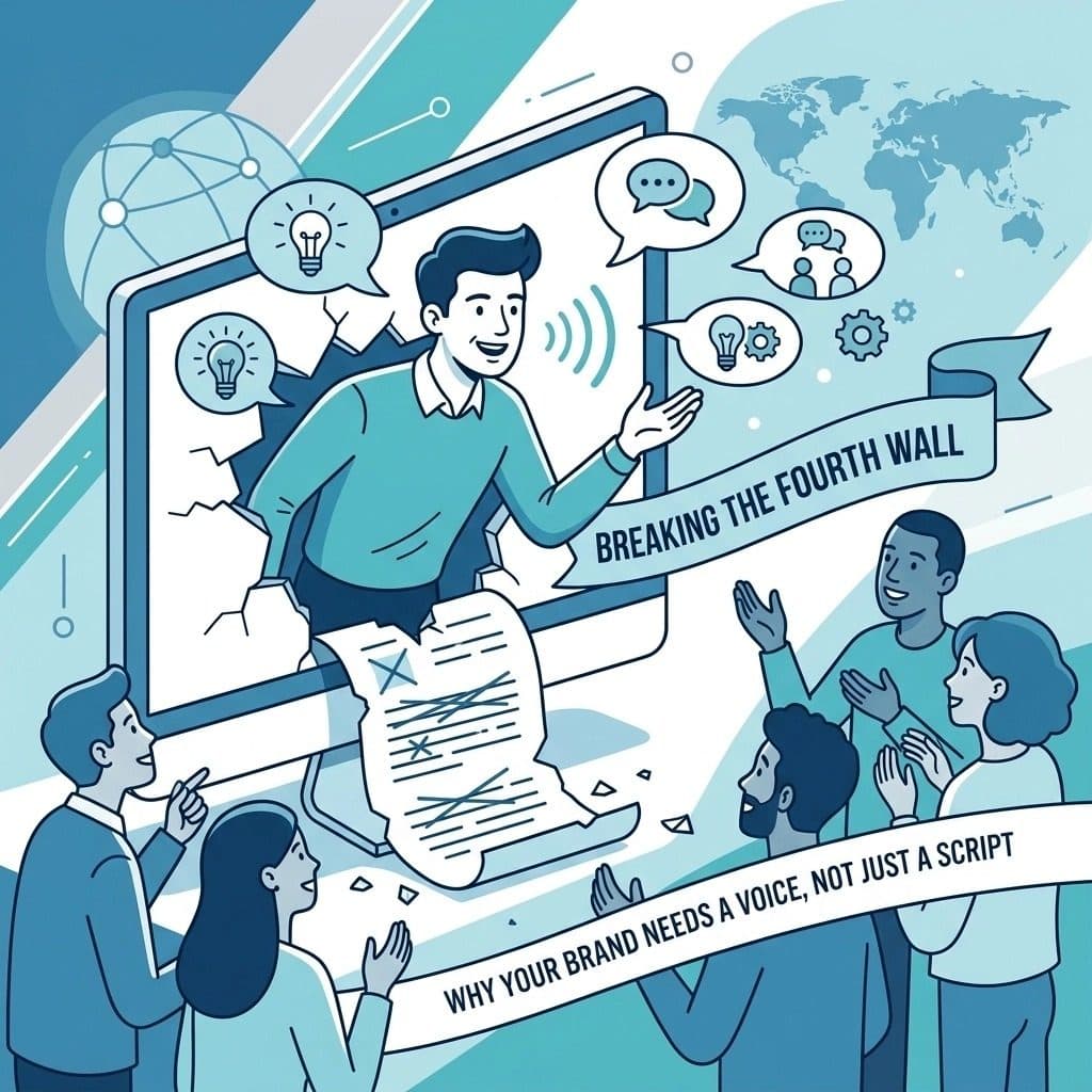 Breaking the Fourth Wall: Why Your Brand Needs a Voice, Not Just a Script