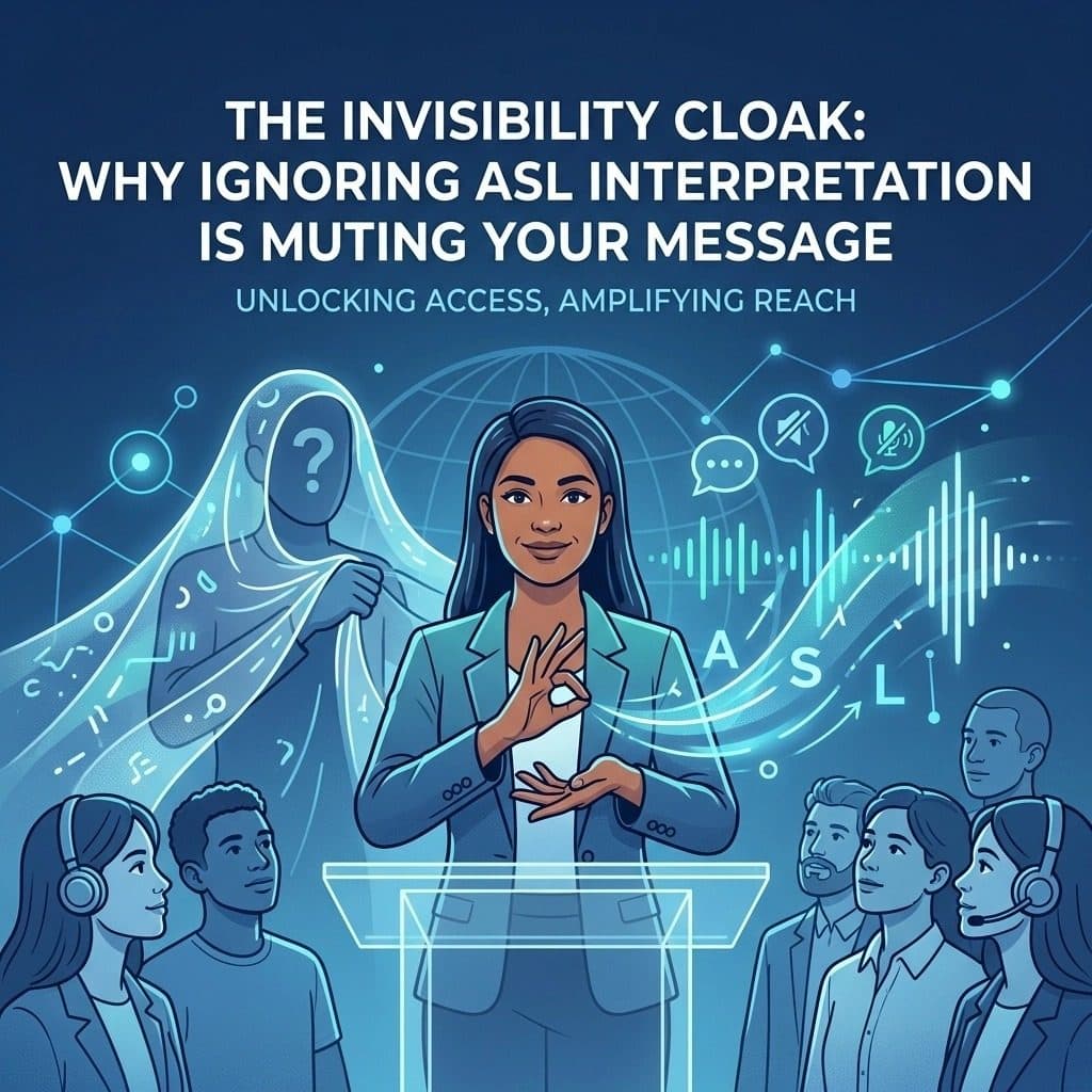 The Invisibility Cloak: Why Ignoring ASL Interpretation is Muting Your Message