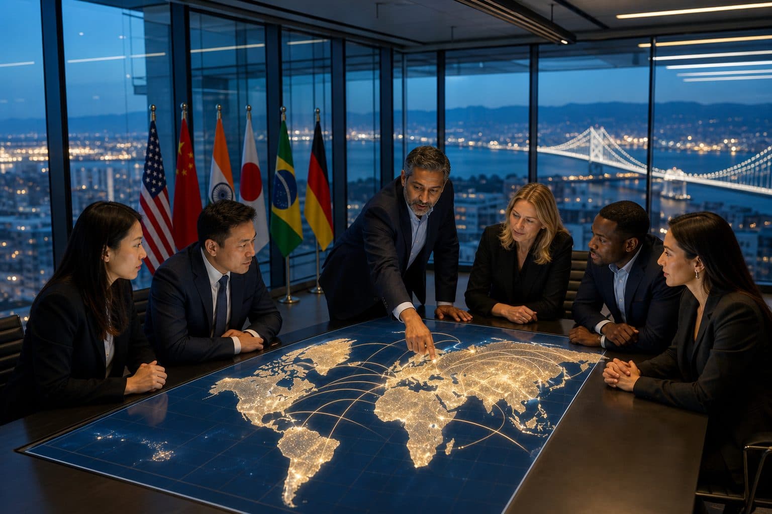 Software localization services team reviewing multilingual interface — Auerbach International