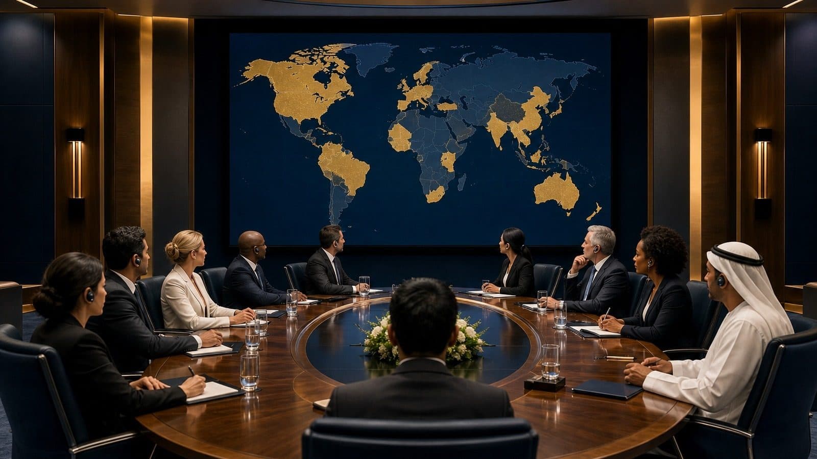 Professional conference interpretation services — interpreters working in simultaneous interpretation booth
