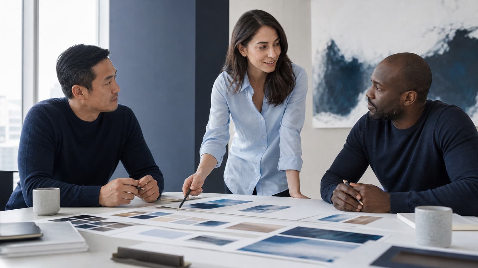 Transcreation vs translation campaign planning with diverse global marketing professionals