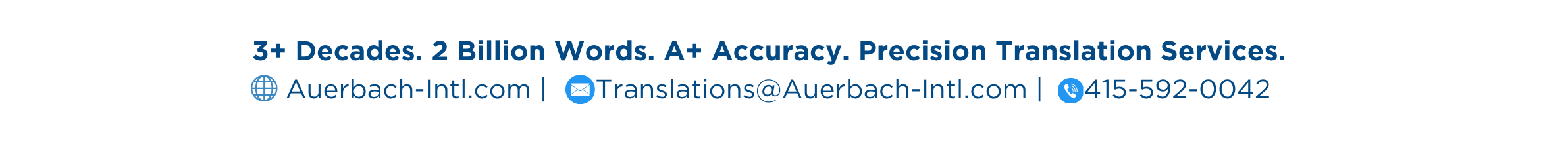 Auerbach International contact information